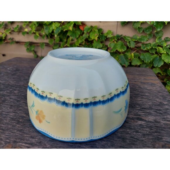 Lenox Provencal Garden Ceramic Bowl 7" Nesting Mixing Bowl - Picture 4 of 5